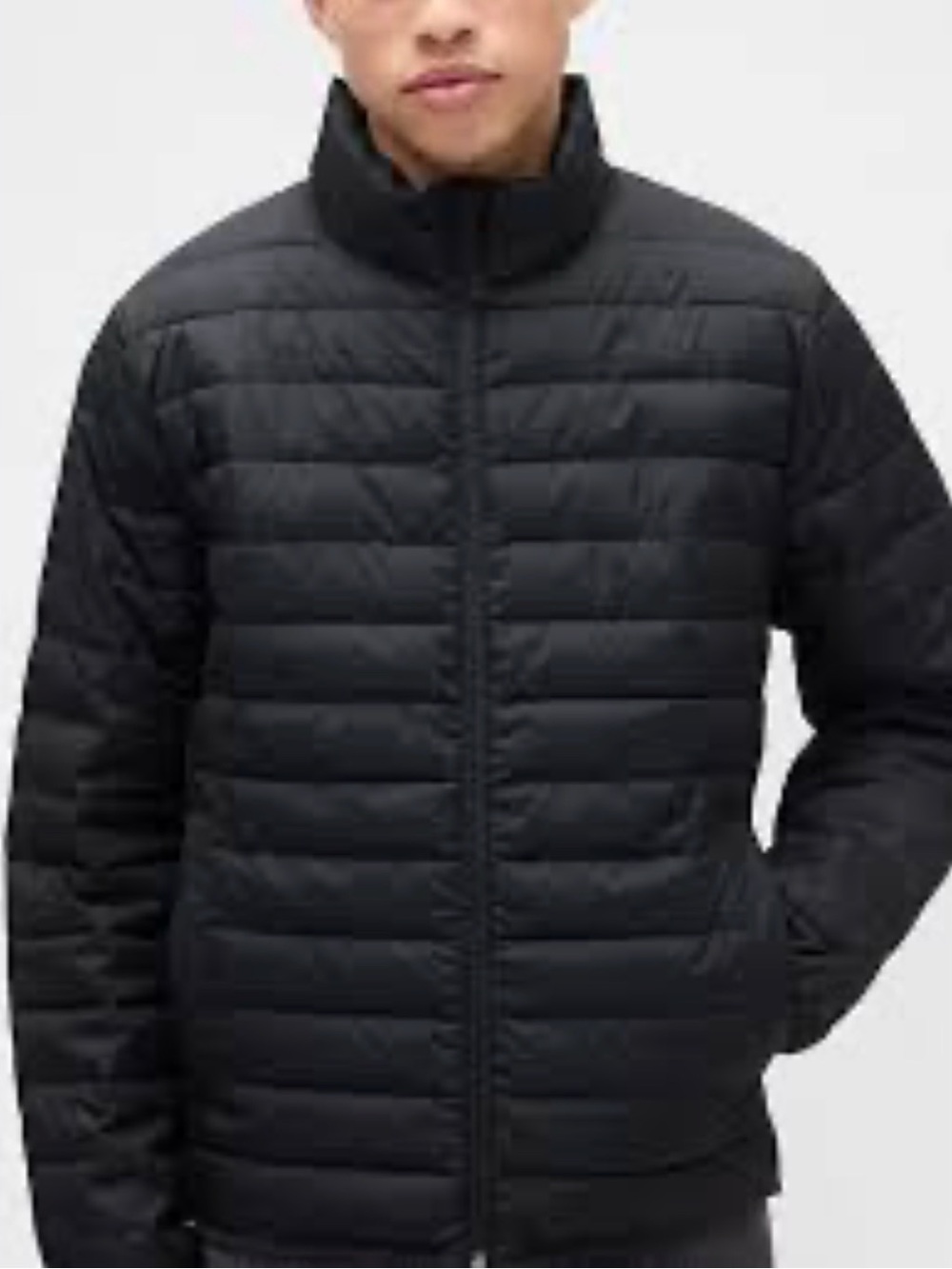 GAP Men's Black Packable Quilted Puffer Jacket